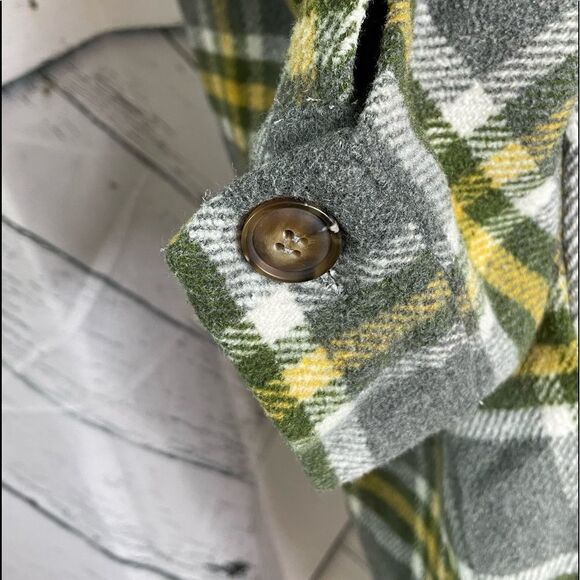 Doo B Doo B Plaid Shacket Shirt Jacket Size Small - Picture 3 of 7